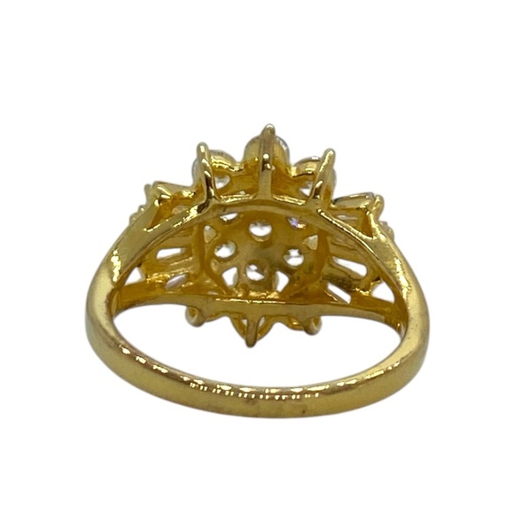 Vintage Gold and Silver Sparkle Ring - Picture 6 of 8